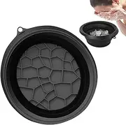 Face Bowl for Ice, Quick Cooling Built-in Icetray Foldable Wash Basin, Cosmetic Beauty Tool, Portable Washing Basin for Soothe Skin, Reduce Puffiness, Home Use