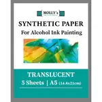 SYNTHETIC PAPER TRANSLUCENT A5 FOR ALCOHOL INK ART CRAFT