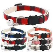 Reflective Cat Collar with Breakaway Buckle and Bell for Kitten Puppy Pet Use