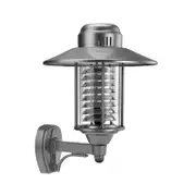 Zelig Round Louvered Wall Light E27 in Gun Metal Superlux Lighting - DUAW9005-GM
