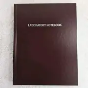Duplex Laboratory Notebook Burgundy Hard-Cover, 8.5x11" 50 Pages New USA