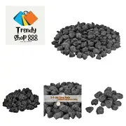 10 Pounds Lava Rocks Black Natural Stone Granules for Gas Fire Pit Fireplace,...