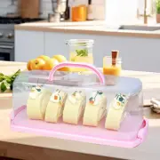 Roll Cake Box Loaf Cookie Boxes Cake Carrier for Graduation Birthday Camping