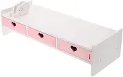 Vaguelly 1Pc Computer Monitor Riser with Durable Desktop Stand for Organizing Clutter Height Enhancing Monitor Rack for Comfortable Viewing for Office and Home Use