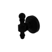 Allied Brass Towel Hooks 2.5"Hx2"Lx2.25"D Retro Wave J-Robe Hook In Matte Black