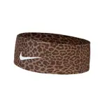 NIKE 頭帶 FURY HEADBAND 3 男女款 豹紋 快乾 排汗 矽膠 防滑落 N100361998-6OS