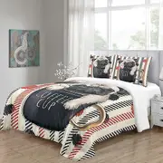 v4886 Bed Sheets 3 Pieces Duvet Cover Set Dog Theme Pillowcase Bedding Sets Bed Sheets IU4886