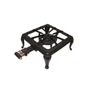 Auscrown Double Ring LPG Gas Burner with Frame, Hose & Regulator