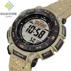 CASIO PRO TREK PRG-340SC-5JF Climber Line Triple Sensor Solar Watch Beige 51.7mm