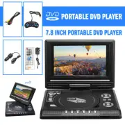 Portable HD 7.8 Inch TV Home Car DVD Player Rotate Screen VCD CD MP3 Player G7A6