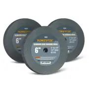 6-Inch Bench Grinder Wheels 60/100/150 Grit - High Precision Aluminum Oxide 3PK