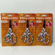 Fiskars Scissors 15 Pairs Pointed Tip Narwhal Unicorn Rainbow Non Stick 5 Inch
