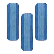 3pc Bona Tripple Cleaning Fast Drying Microfibre Floor Pads/Cloths For Bona Mop