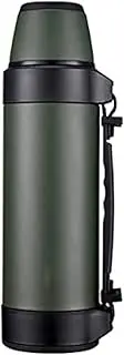 ZHZXBDGQ Stainless Steel Thermos for Home, Outdoor Travel Mug, Large Capacity Hot Water Travel Pot for Outdoor Travel-Green