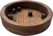 Classic Board Kit – Complete Dice Play Set, Compact Rolling, Game Night | Durable Tray Prevents Table Scatter, Smooth Ensures Fair Rolling Friends Match, Vacation Lei