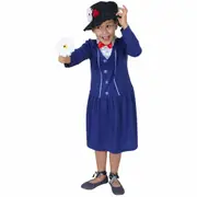 Mary Poppins Disney Magic Angelic Nanny Story Book Week Child Girls Costume