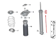 MINI CLUBMAN F54 Rear Shock Absorber 6888425 33506888425 NEW GENUINE