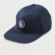Volcom V Quarter Stretch Fit Baseball Cap Hat Navy NWT NEW Skate Surf Streetwear