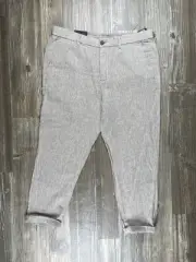 Banana Republic Pants Mens 36x30 Beige Linen Blend Drawstring Lightweight Taper
