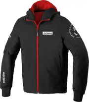 Spidi Armor Evo Motorcycle Hoodie, black-red, Size S for Men Black Red