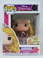 Disney Funko Pop - Aurora with Pin- Disney Princesses - No. 325 - Free Protector
