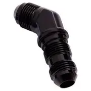 Aeroflow 45° AN Bulkhead -20AN, AF837-20BLK
