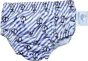 [MULI MED HACEMOS LA DIFERENCIA] Reusable Absorbent Baby Swim Diapers Baby Boys, Baby Girl's (Anchor, Large)