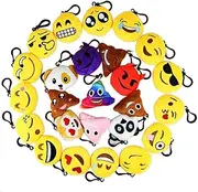 25 Pack Plush Pillow Keychain for Kids Party Favors Supplies Bag Decorations Keyrings Stuffed Lovely