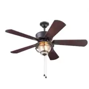 Merrimack II 52-in Matte Bronze LED Indoor/Outdoor Ceiling Fan with Light Kit...
