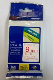 Brother P-Touch TZe-222 9mm Thermal Label Tape Red on White 8m Cassette