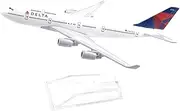for Delta Air Lines Boeing 747 Airplane Model Diecast Metal 1/400 Scale Planes 16cm