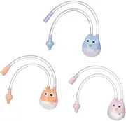 MOBUTOFU 3pcs Nasal Baby Snot Remover Pp Silicone Material Suction Nose Sucker for Fess Baby Nose Travel-friendly Easy to Clean