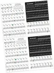 SUPVOX 2Sets Beginner Piano Keyboard Stickers of Key Decals Easy Installation No Fade Wear Resistant for Electronic Organ Learning Teaching Tools