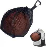 1Pcs Ball Bag,Ball Storage,Mesh Carry with Zipper Pocket,Drawstring Sling Back B