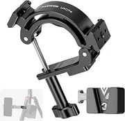 NEEWER Super Clamp Multifunctional Tripod Clamp Mount with V Mount Battery Plate, NATO Rails & 1/4" Threads for ARRI, Suits ø30-45mm Tripod Leg/Rod/Crossbar, 11lb/5kg Max Load, UA074