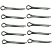 Marine Stainless Steel Cotter Pin Clip Split Pin Hardware 1/8" x 1-1/4", 10 Pcs