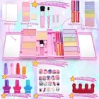 Kids 32pack Washable Real Make Up Set With Cosmetic Case Make-up Toy As Gift