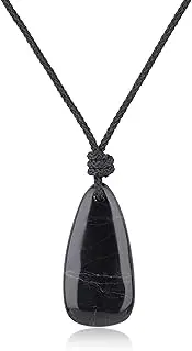 [COAI] Tourmaline Necklace with Triangular Pendant Made of Tourmaline for Men and Women