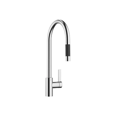 Dornbracht TARA ULTRA Single-lever mixer Pull-down Brushed Chrome 33870875-93