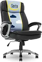 Serta 43675 Faux Leather Big & Tall Executive Chair Black