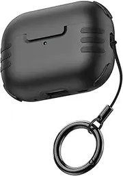 AirPods Pro 2 2nd Case Cover for Women Men, Cat Shaped Design Protective Case with Keychain Compatible with AirPods Pro 2 Generation 2022 Black