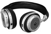 Master & Dynamic MW50 On/Over-Ear Wireless Bluetooth Metal Construction Lamb Skin Leather Headset Blk/Silver