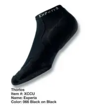 Thorlo Experia Coolmax Micro-Mini Socks (XCCU) - Black/Black