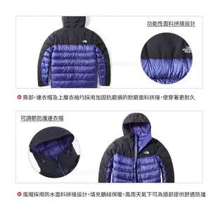 The North Face 男 800FP局部防水羽絨外套《黑》3KTD/羽絨衣/保暖外套 (8.5折)