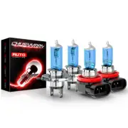 For Toyota Highlander 2008-2010 Halogen Headlight + Fog Light Bulbs 5000K Combo (for: Toyota)