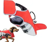 Dog Lifejackets for Medium & Large Dogs, High Buoyancy Dog Life Vest with Rescue Handle and Chin Float, Floating Dog Swim Vest for Boating, Swimming