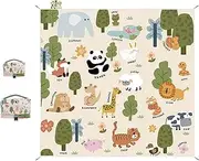 Picnic Blanket Waterproof Foldable, Large Outdoor for Grass,Beach Sandproof, Handy Picnic Mat Washable Lightweight Portable for CampingTravel Hiking Rug,Two-Piece(220 x 210 cm/145x 100cm)