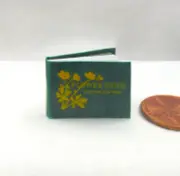 FLOWER GUIDE Miniature 1:12 Scale Readable Illustrated Book Garden