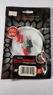 NEW - T-SPEC #V8-ST3, 8AWG #10 Spade Terminal, 5 pack