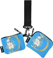 [Caihoyu] D Women's Change Wallet Card Cases Slim Portable Card Organizer Purse with Wristle Strap for Women Men 2 Pcs, Multicolor, 4.13"(L) x 3.5"(W), Travel Accessory